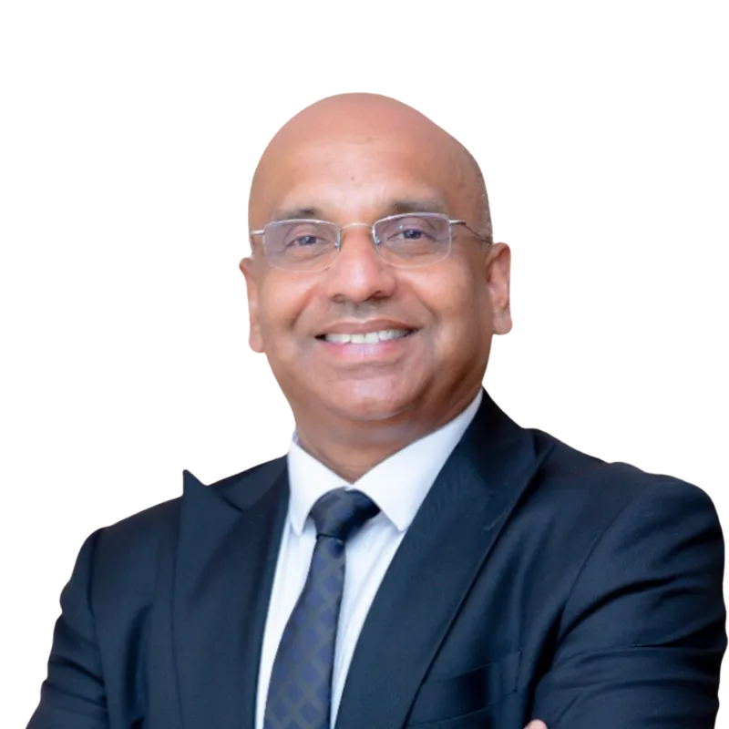 Professor Selva Pankaj in a business setting